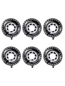 Bóng bay họa tiết lốp xe đen trắng, trang trí tiệc chủ đề xe đua, bóng bay hình lốp xe mô tô địa hình, thích hợp cho tiệc sinh nhật, sự kiện đua xe địa hình, hoàn hảo cho các lễ kỷ niệm theo chủ đề ô tô và tiệc xe go-kart. - Nhiều màu - Xem 2