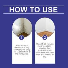 Multi-Purpose Anti-Mold Cleaning & Care Spray, Removes Mold, Mildew & Odors From Walls, Tiles - White - View 6