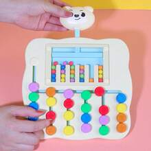 6 Colors Maze Game For Children, Logic Thinking Training, Montessori Early Education Puzzle Toy, 3-6 Years Old - Multicolor - View 4