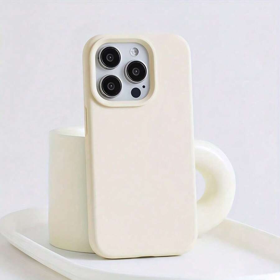 Large Hole Skin Like Liquid TPU Soft Phone Case, Resistant To Dirt And Stains, Suitable For IPhone 11, 12, 13, 14, 15, 16 Plus Pro Promax/DKFGFYT - 白色 - 查看 1