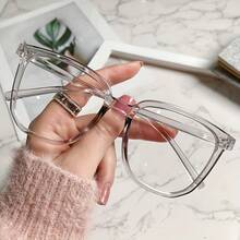 Lightweight Square Stylish Glasses With Lenses MPJD - Black - View 2