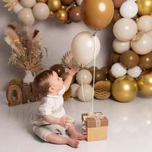 35/60 pièces Ensemble de ballons en latex épais violets, ballons premium de 12 pouces vert sauge, bleu canard, jaune rétro, brun noix de coco. Avec des ballons confettis. Idéal pour les anniversaires, mariages, révélations de sexe, baby showers, fêtes de tournesols, remises de diplômes, décorations de fête.