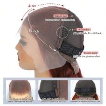 bling hair 13x4 Reddish Brown Lace Front Wigs Human Hair 13x6 Body Wave Lace Front Wig 200% Density # 33  Wigs Human Hair With Baby Hair Pre Plucked 22 24 26  Inch,13x4 Reddish Brown Lace Front Wigs Human Hair Pre Plucked Straight Wigs Human Hair - 33# - 查看 6