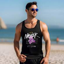 CAMISETA OLIMPICA DEPORTIVA GYM URBAN CASUAL OSOS URBANOS CALACAS CHIDAS ANIME ROCK OH418 - Negro - Ver 1