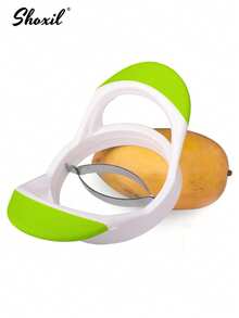 shoxil Edelstahl Mango Scheibenschneider, multifunktionaler Fruchtteiler für den Hausgebrauch, schneidet Mangos mühelos in gleichmäßige Scheiben, langanhaltend & leicht zu reinigen