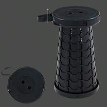 1pc Outdoor Rainbow Foldable Plastic Stool, Compact Portable Chair, Small Bench, Retractable Footrest Stool