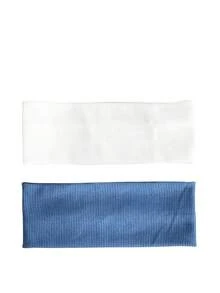 3条装纯色针织弹力发带,适合日常瑜伽、户外运动休闲、健身房发带、头巾、吸汗带、学校用品、大学用品、秋冬季女士发饰、度假装扮、女士头巾、时尚女士围巾 - 彩色 - 查看 6