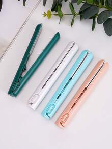 Portable Hair Straightener And Curler 2 In 1 Mini Flat Iron USB Charge Pocket Size Travel Straight Curl Tools For Women Men - 粉色 - 查看 5