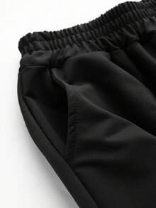 2024 New Arrival Boys' Hiphop Stylish Printed Ribbed Hem Sweatpants, Versatile Casual Pants For Spring, Autumn & Winter - Multicolor - View 7