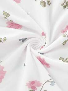 3 件套女士纯色、雏菊、玫瑰花卉印花 3/4 长睡裤，柔软舒适，适合所有季节 - 淺粉色 - 查看 6