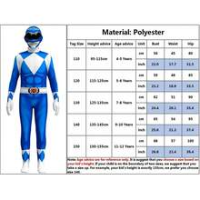 Power Rangers Cosplay Costumes For Kids Jumpsuit Fancy Dress Up Costume Party Playsuit XL Size Red