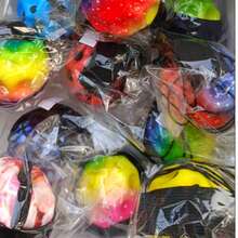 Bola de rebote de piedra lunar de moda con cordón elástico, bola de rebote con luz intermitente para aliviar el estrés, pequeño regalo de Halloween, pequeño presente sorpresa de Navidad