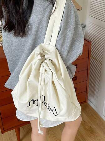 抽绳背包，旅行和度假单肩包，学校背包，大容量，笔记本电脑隔层，便携，轻便，适合少女和大学生，非常适合办公室、大学、小学、初中、高中、工作、商务、通勤、运动场所、运动、度假、休闲、购物