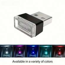 1 đèn LED mini cắm USB trang trí nội thất ô tô, đèn ngủ USB, đèn trang trí xe hơi, bộ đèn trang trí, đèn LED nội thất xe hơi, có các màu trắng, xanh dương, đỏ và hồng, món quà tuyệt vời nhất dành cho phụ nữ - hoàn hảo cho mẹ, bạn gái, bạn bè và đồng nghiệp, phù hợp cho nhiều dịp: sinh nhật, Giáng sinh, Ngày lễ tình nhân, Ngày của Mẹ, lễ tốt nghiệp, Lễ Tạ ơn, Halloween, v.v. Phù hợp với hầu hết các loại xe sedan/SUV và các loại xe khác. - Nhiều màu - Xem 6