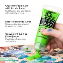 Juego de Marcadores Acrílicos Mobee Profesional Estándar Europeo Metálicos & Clásicos, 8 piezas, Adecuado para Principiantes que Aprenden y Artistas Profesionales de Pintura Avanzada - Conjuntos - Ver 10