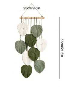 1pc Best Bohemian Weaving Handmade Tapestry Or Hook Wall Hanging Leaf Decoration Gift For Home,Winter Xmas Boho Chic Christmas Tree Crafts Ornaments Woden Beads Fabric Feather Tassel Presents Decor Indoor Outdoor Wedding Favours Accessories Engagement Party Birthday Living Room Bedroom House Wall Door Hanging Decorations Beauty Items Supplies Holiday Festival Essentials Personalised Gifts For Friend Women