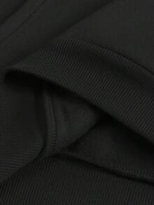 Herren- und Damen-Hoodie mit christlichem Glaubensmuster - Erlösung und Kreuz-Rückendruck, mit Buchstaben, reguläre Passform, Unisex-Pullover, Fronttasche, langlebige lässige religiöse Kleidung, geeignet für Freizeitkleidung - Schwarz - Übersicht 3