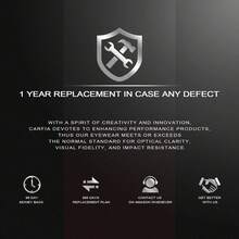 CARFIA Gafas de sol polarizadas para hombre con protección UV400 para conducir, pescar, ir de excursión y jugar al golf - 1: Montura Negra + Lente Gris - Ver 10