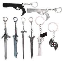 Nero Mod EX Crimson Queen Greatsword Pendant Keychain, Dante Rebellion Weapon Metal Charm