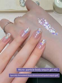 annies 5g/Set Micro Glitter Nail Polish Gel, 3 Colors, Super Shiny Sparkling Nail Art Salon DIY - Multicolor - View 5