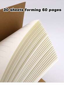 6 piezas/Paquete de Libretas de Papel Kraft, Mini Cuaderno para Diario de Viaje, Adecuado para Escuela, Oficina, Escritura, Proyectos, Diarios (Cubierta Marrón, Páginas en Blanco)