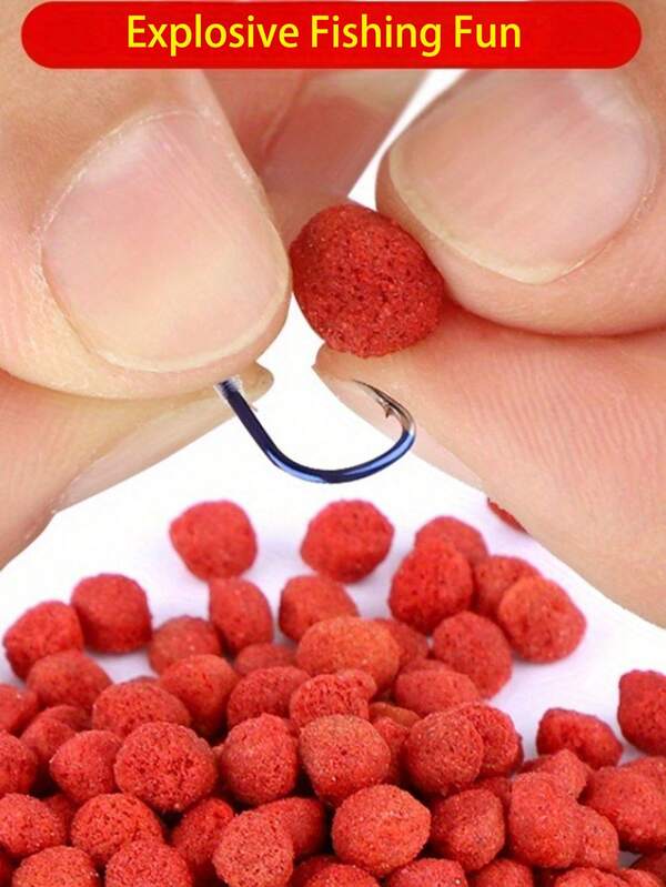 Red Fishing Bait Pellets - Universal Attractant For Bass And Carp, Explosive Fishing Fun, Competition Grade Fishing Bait