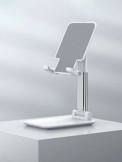 1个可调节可折叠手机/平板电脑支架，折叠支架，直播拍摄支架，简约多色可选，慵懒休闲的追剧手机支架，多功能支撑支架，适用于床上、书桌、绘画、办公室、直播、自拍，适用于12英寸以下的手机、Kindle、Switch和平板电脑