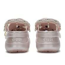 Crocs 女士拖鞋/涼鞋璀璨珠花 石英粉日常舒適輕便休閒鞋211519-6UR - 石英粉 - 查看 5