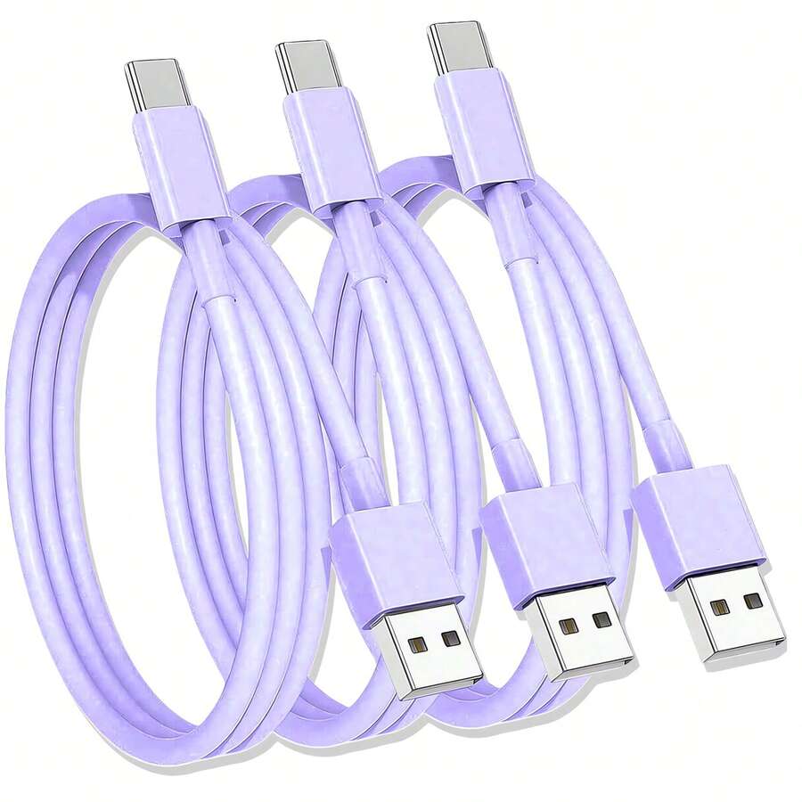 1~3 件 USB A 至 USB C 快速充电线，长 3FT/6FT 车载充电器 C 型线，兼容 17 16 15 Pro/Pro Max/Plus，兼容三星 Galaxy S25 S24 S23 S22 S21 S20 S10 A55 A54 翻盖兼容 16、16 Pro Max、15、15 Plus、15 Pro、15 Pro Max，兼容 Redmi，兼容 OnePlus