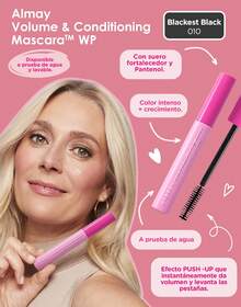 Almay Mascara Pestañas Lash Boosting Volume - Blackest Black WP - Ver 1