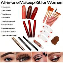 132 Color All In One Makeup For Women Full KitProfional Makeup Kit Makeup Gift Set For Women AndGirls Include Eyeshadow Lipstick Concer Lip Gloss Eyeliner Mascara Makeup Brushes 006N2Sier