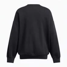 Under Armour Rival 女士超大号圆领衫 黑色 - Black /  / White - 查看 2