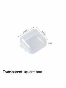 Transparent Hard Zipper Protective Case Hard Plastic Zipper Bag Cloth Bag Transparent Zipper Bag Plastic Storage Box Portable Travel Box, Black Toy Building Block Storage Bag, Digital Product Storage - Multicolor - View 12