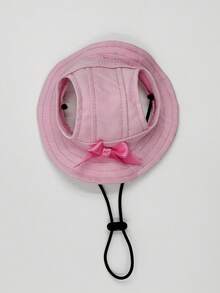 Dog Ear Exposed Sun Hat, Cute Poodle Bucket Hat, UV Protection