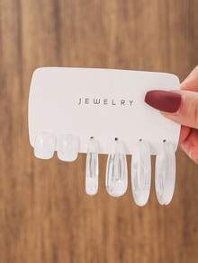 3-24 Pairs Elegant Resin Water Drop C-Shaped Asymmetric Geometric Earrings Set, Fashion Colorful Earrings, Suitable For Women, Party Wear, Perfect Gift For Girlfriend, Mom