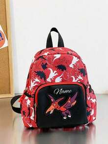 Customize Your Mini Backpack With Your Name Or Holiday Greetings. Create Your Own Backpack. Stylish And Versatile, This Kawaii Backpack Features A Dinosaur Print With Multiple Pockets. Lightweight And Portable, It's Perfect For Everyday Use, Travel, Shopping, Dancing, Sports, And Outdoor Activities.