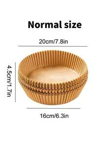 50/100 Sheets Of High-Quality Air Fryer Paper - Thickened, Non-Stick, Suitable For Air Fryers 2-8 - Essential Kitchen And Restaurant Supplies For Frying, Baking, And Microwave Ovens, Practical Air Fryer Paper, Essential For Baking Cakes