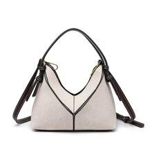 Bolsa de lona mini de moda 2025, diseño de color block, nueva llegada de verano