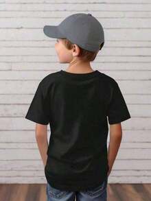 Girls Western Cowboy Tee - Pink And Turquoise Bull Design - Black - View 2