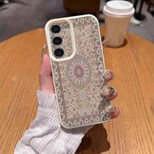 1pc Vintage Pattern TPU Phone Case Compatible With IPhone//Redmi Phones - White - View 4
