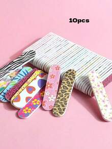 Mini Nail File With Durable Double-Sided Design For Trimming Nails And Feet, Compact Color Design Suitable For Natural And Artificial Nails - Multicolor - View 11