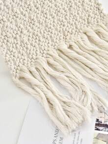 1 pieza Colgante de pared de encaje y tejido a ganchillo estilo bohemio con pinzas para fotos, decoración artesanal bohemia blanca para el hogar, adecuado para decoración de pared en dormitorios, apartamentos, dormitorios - Multicolor - Ver 8