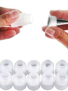 10 szt. małych adapterów do dysz do dekorowania ciasta, plastikowy konwerter do rękawa cukierniczego, łącznik do rękawa cukierniczego, narzędzia do pieczenia