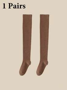 女士过膝长袜一双装，四季皆宜，分段式加压塑形，纯棉无骨无缝长袜，纯色学院风过膝长袜，可爱双线防滑设计，透气网眼吸汗设计，柔软舒适，适合日常穿着、居家运动、办公穿着，学院风设计，四季皆宜，适合各种场合，舒适保暖。 - 彩色 - 查看 7