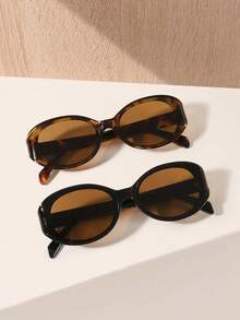 1/2/3 PCS Women's Bohemian Leopard Print Vintage Oval Fashion Eyewear For Holiday Outing, Daily Wear And Holiday Gifts For Summer Beach Vacation,Outdoor,Travel - Nhiều màu - Xem 8