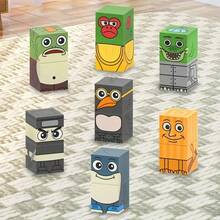 14 件意大利 Brainrot Tung Tung Sahur 木制磁性积木套装，感官建筑玩具套装，独特的生日礼物，万圣节/圣诞节礼物，适合 3 岁以上儿童和青少年 - 彩色 - 查看 5