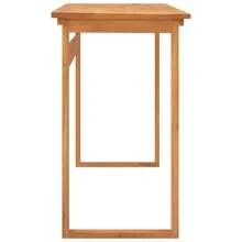 vidaXL Desk Console Table Computer Desk Home Office Study Desk Solid Wood Teak - Brown - View 5