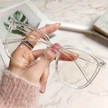 Lightweight Square Stylish Glasses With Lenses MPJD - Black - View 4