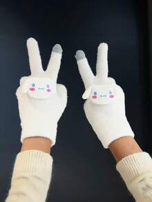 Sanrio KT Cat Gloves, Winter Warm Thick Touchscreen Gloves For Riding, Gift For Girlfriend/Best Friend