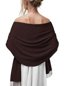 FADZOYLE 1pc Women Beach Accessories Pashmina Shawls And Wraps Solid Color For Evening Dress Swimsuit Cover Up Beach Cover Up Dress Bathing Long Scarf Wedding Bride Bridesmaid Shawl Gifts Accessories Women - Cashmere Scarf - View 30